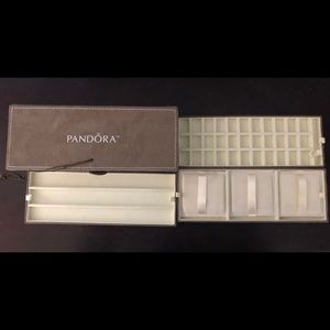 Suede Pandora jewelry box/ organizer